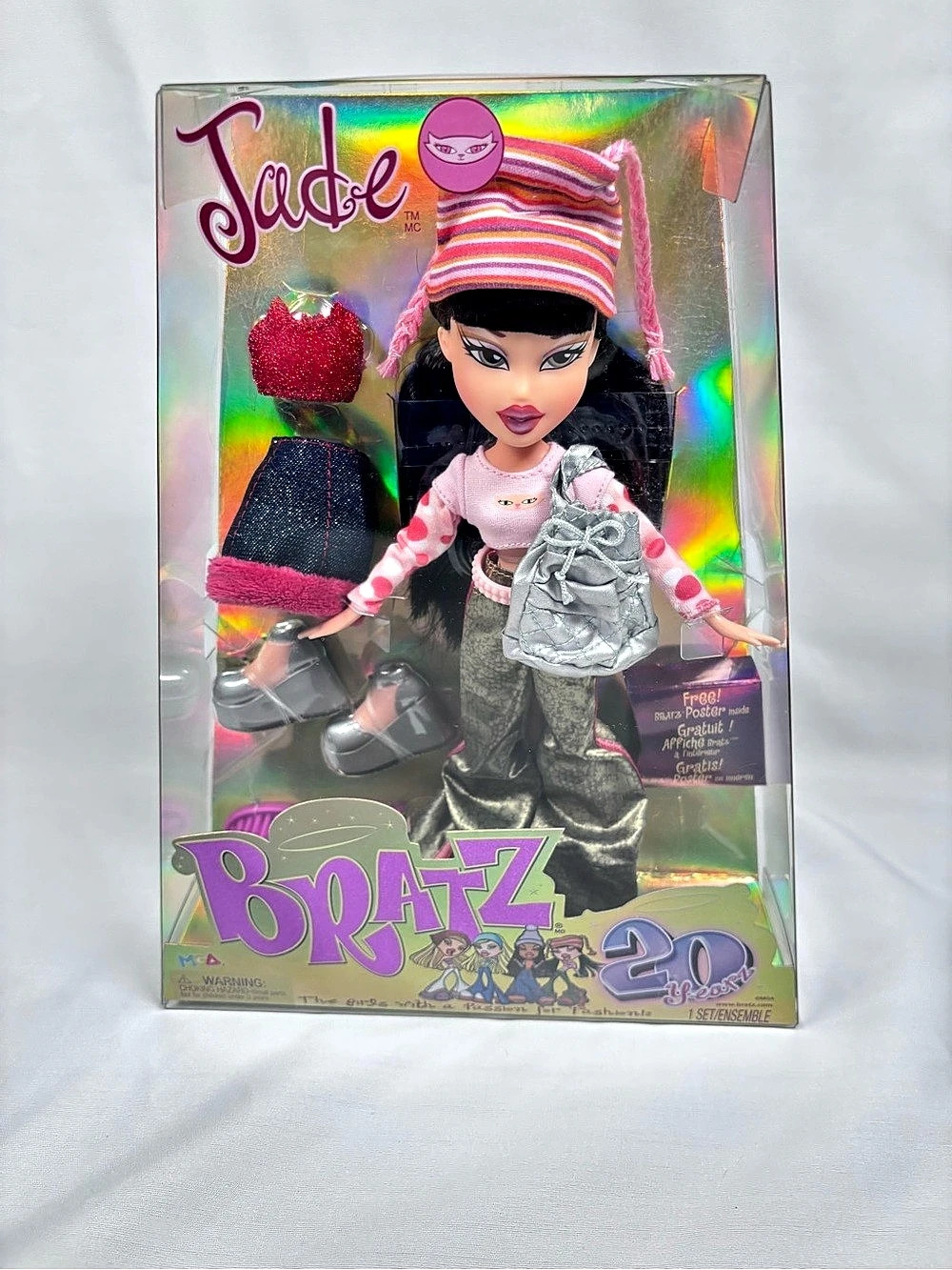 Bratz Jade Doll in Pink & Black Like New